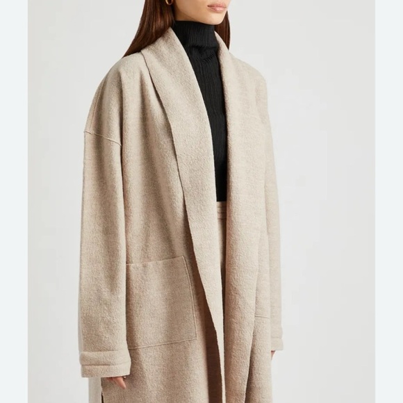 Eileen Fisher Lightweight Boiled Wool Coat in Size S Petite $398 - Picture 2 of 4